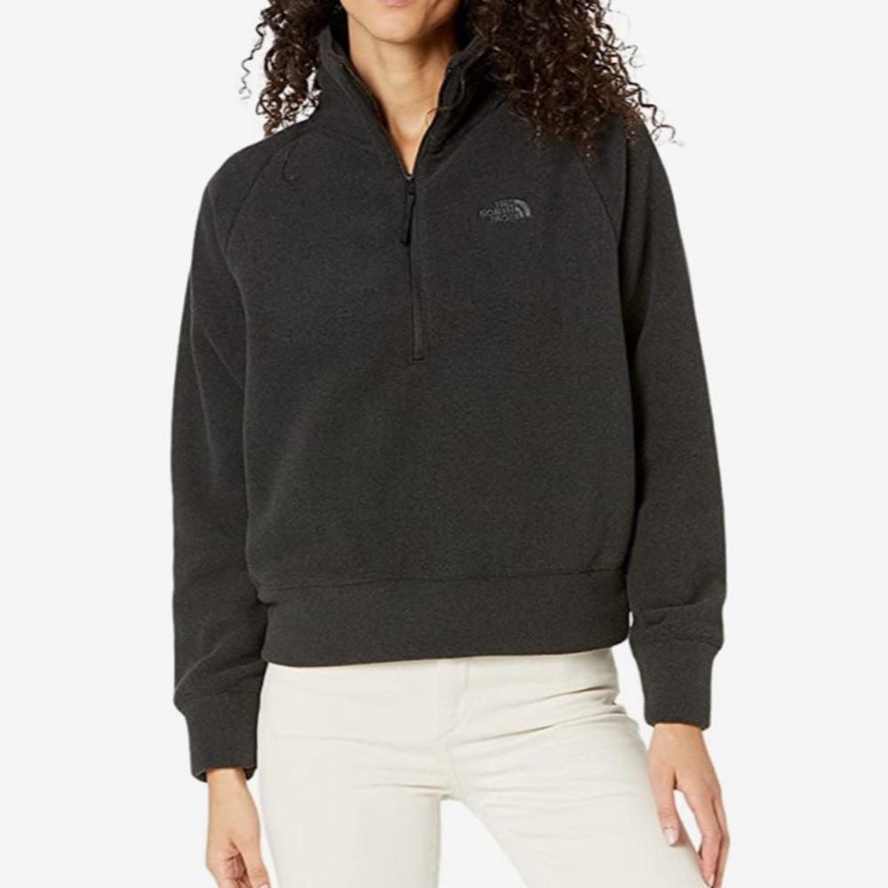 The North Face Women’s City Standard Microfleece 1/4 Zip Cropped Pullover - Picture 10 of 10